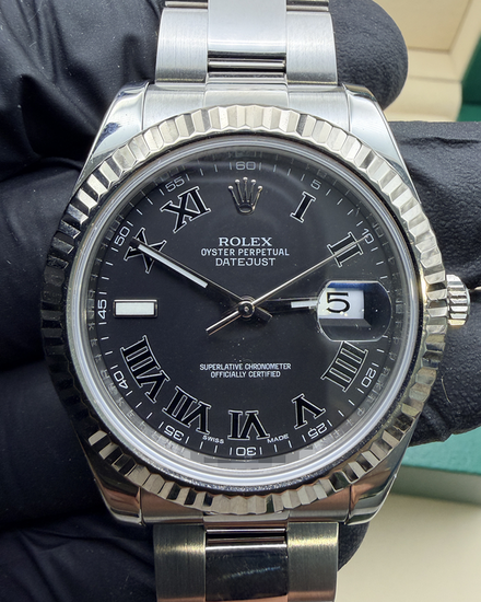 2013 Rolex Datejust II 41MM Black Dial Oyster Bracelet (116334)