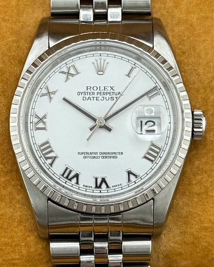 2002 Rolex Datejust 36MM White Dial Jubilee Bracelet (16220)