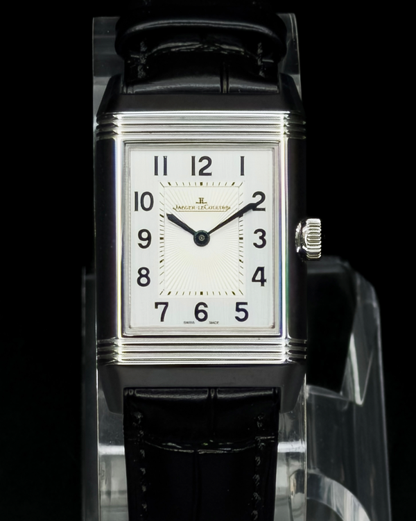 2020 Jaeger-LeCoultre Reverso Classic Medium Duetto 24MM Silver Dial Leather Strap (Q2588422)