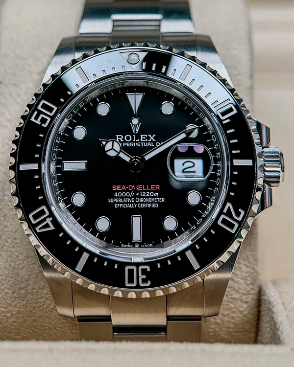 No Reserve - 2022 Rolex Sea-Dweller "Red Letters 50th Anniversary" 43MM Black Dial Oyster Bracelet (126600)
