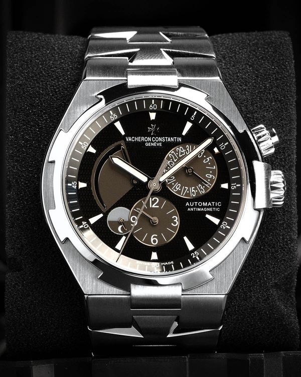 2017 Vacheron Constantin Overseas Dual Time 42MM Black Dial Steel Bracelet (47450/B01A-9227)