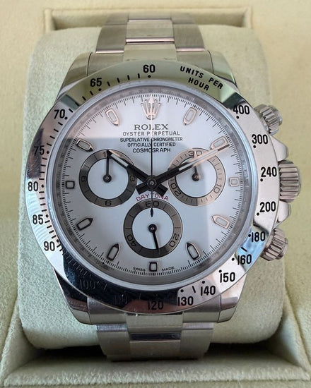 2013 Rolex Cosmograph Daytona 40MM White Dial Oyster Bracelet (116520)