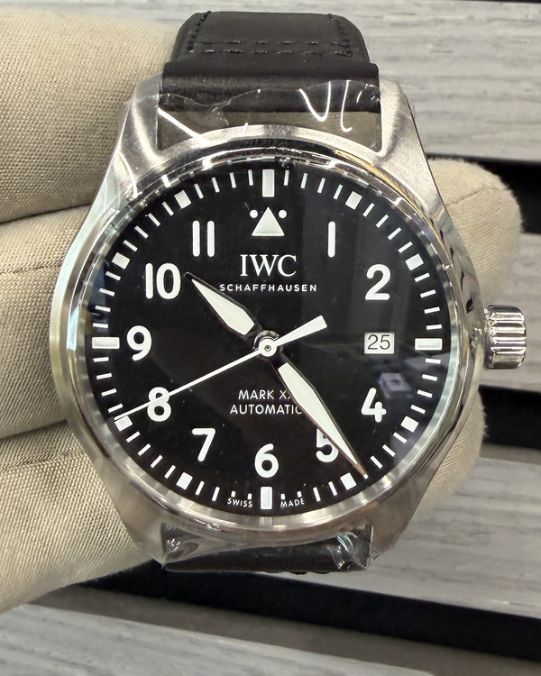 2026 IWC Schaffhausen Pilot Mark XX 40MM Black Dial Leather Strap (IW328201)