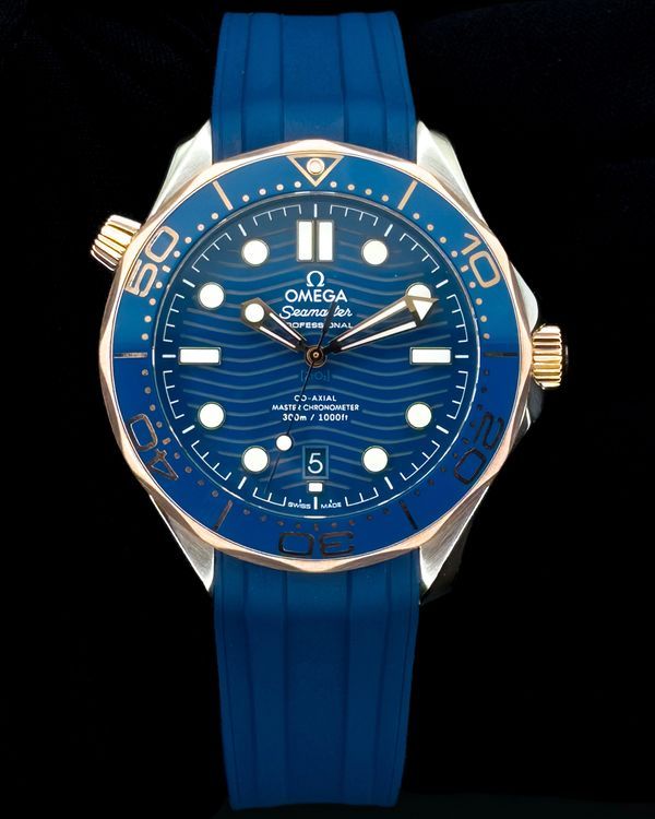 2023 Omega Seamaster Diver 300M 42MM Blue Dial Rubber Strap (210.22.42.20.03.002)