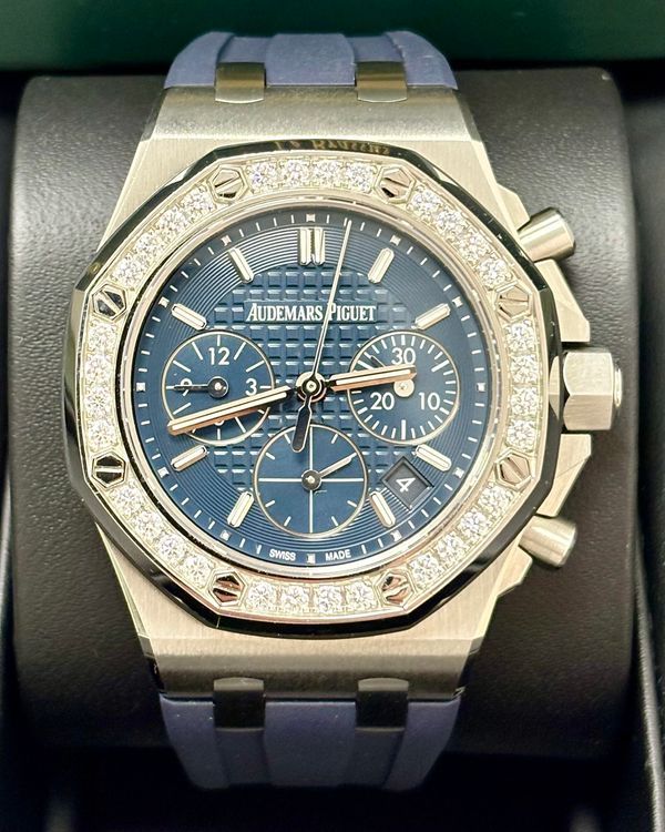 2018 Audemars Piguet Royal Oak Offshore 37MM Blue Dial Rubber Strap (26231ST.ZZ.D027CA.01)