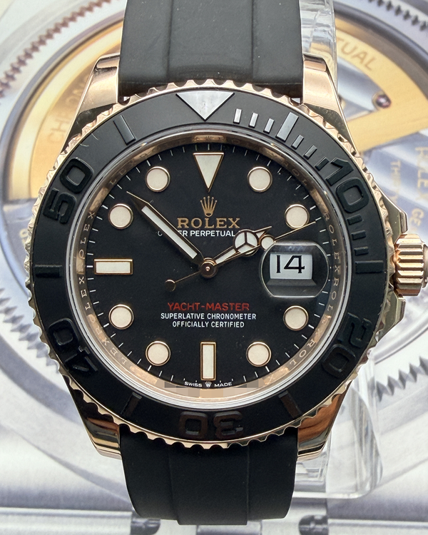 2021 Rolex Yacht-Master 40MM Black Dial Oysterflex Strap (126655)