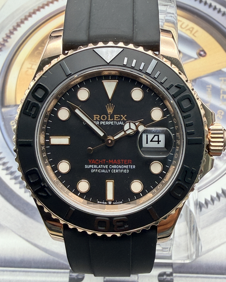 2021 Rolex Yacht-Master 40MM Black Dial Oysterflex Strap (126655)