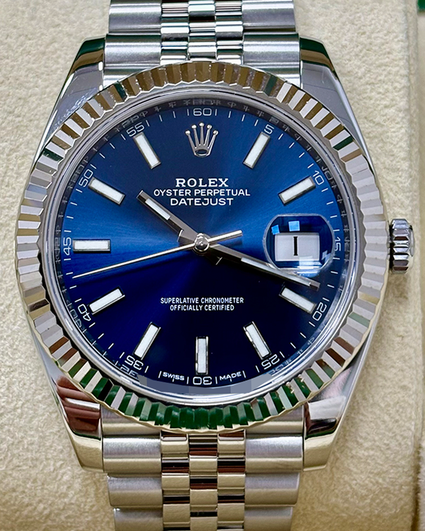 2017 Rolex Datejust 41MM Blue Dial Jubilee Bracelet (126334)