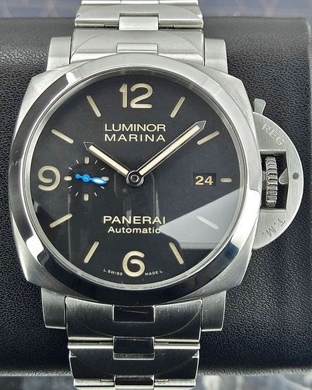 2019 Panerai Luminor Marina 3 Days 44MM Black Dial Steel Bracelet (PAM00723)