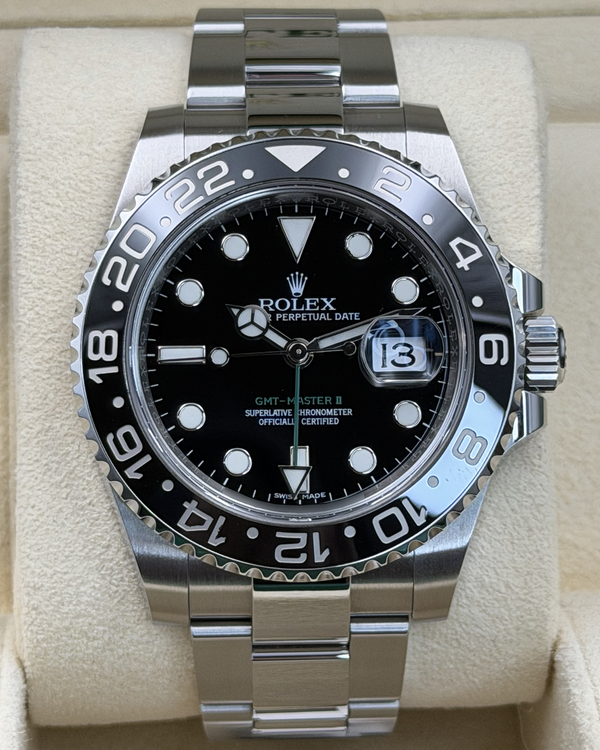 2017 Rolex GMT-Master II 40MM Black Dial Oyster Bracelet (116710LN)
