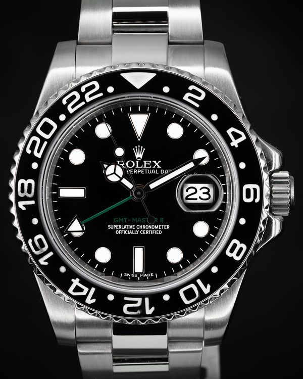 2012 Rolex GMT-Master II 40MM Black Dial Oyster Bracelet (116710)