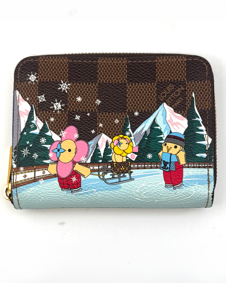 Louis Vuitton Zippy Coin Purse Vivienne L.E. 0.78 x 3.54 x 4.33IN Damier Canvas Wallet (N40721)