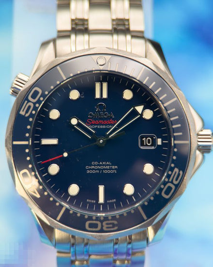 2017 Omega Seamaster Diver 300M 41MM Blue Dial Steel Bracelet (212.30.41.20.03.001)