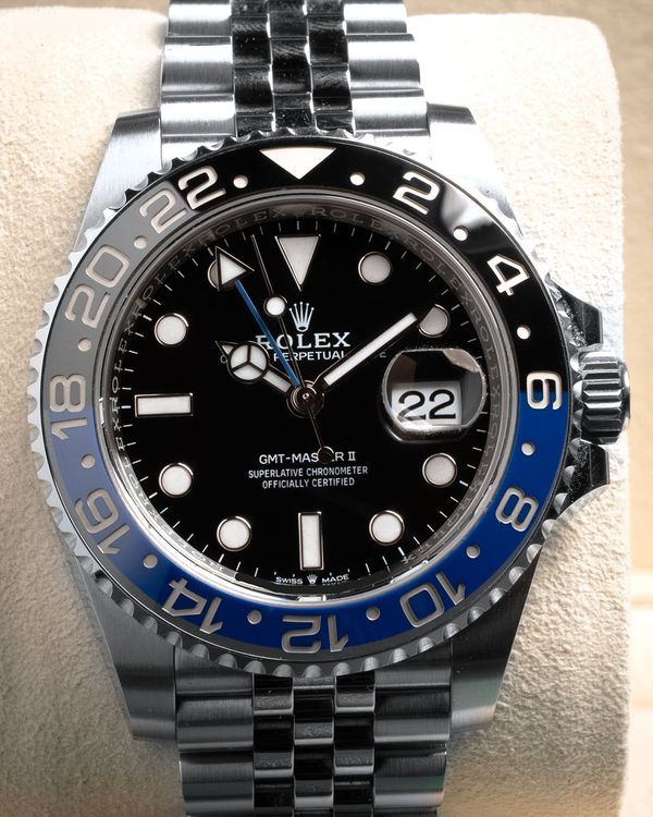 2022 Rolex GMT-Master II "Batgirl" 40MM Black Dial Jubilee Bracelet (126710BLNR)