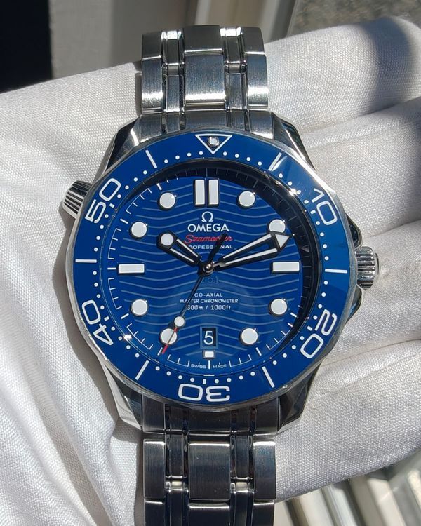 2023 Omega Seamaster Diver 300M 42MM Blue Dial Steel Bracelet (210.30.42.20.03.001)