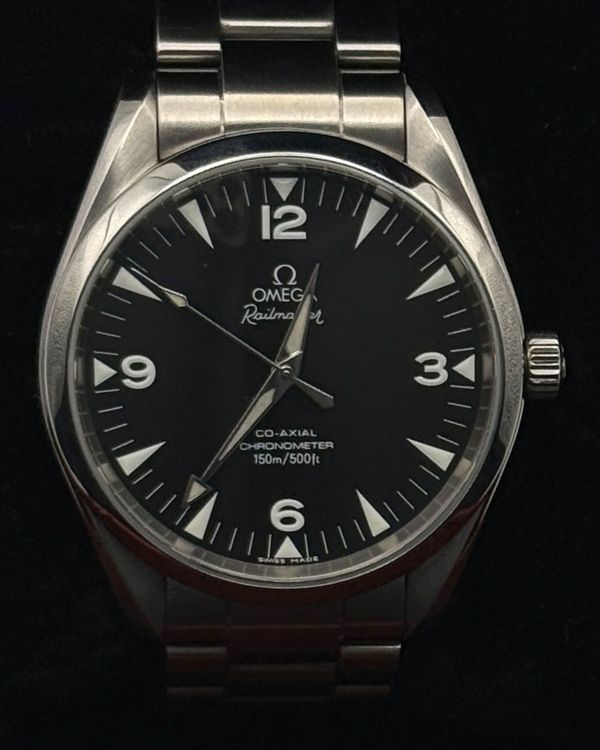 2008 Omega Seamaster Railmaster 41MM Black Dial Steel bracelet (2502.52.00)