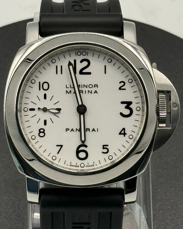 2007 Panerai Luminor Marina 44MM White Dial Rubber Strap (PAM00113)