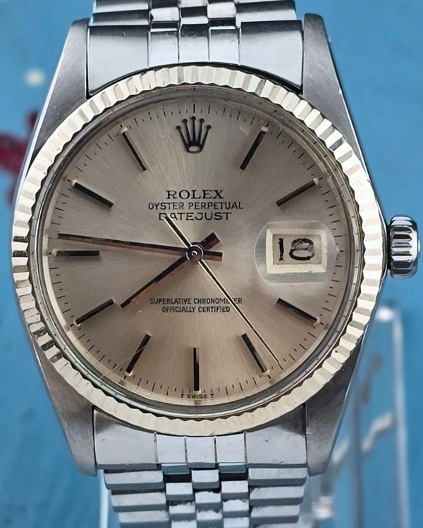 No Reserve - 1981 Rolex Datejust 36MM Silver Dial Jubilee Bracelet (16014)
