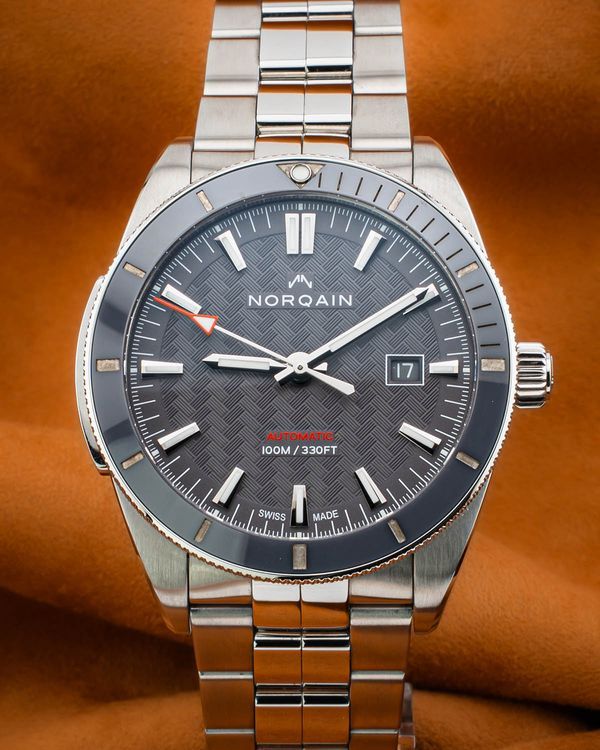 2025 Norqain Adventure Sport 42MM Grey Dial Steel Bracelet (N1000C03A/G101)