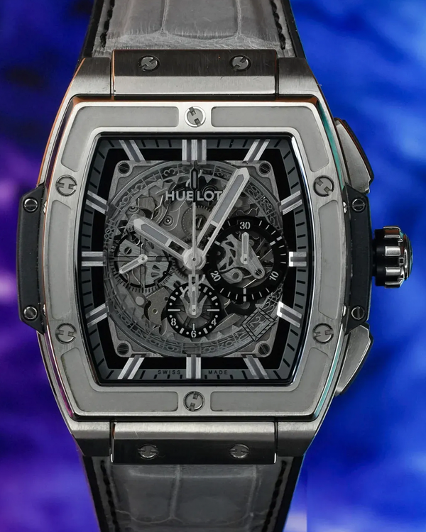 2015 Hublot Spirit Of Big Bang L.E. 45MM Skeleton Dial Leather Strap (601.NX.0147.LR)