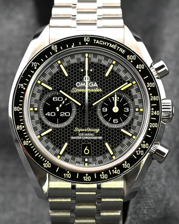 2025 Omega Speedmaster Super Racing 44.25MM Black Dial Steel Bracelet (329.30.44.51.01.003)