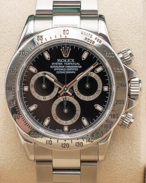 Rolex Cosmograph Daytona 40mm Black Dial Oyster Bracelet (116520)