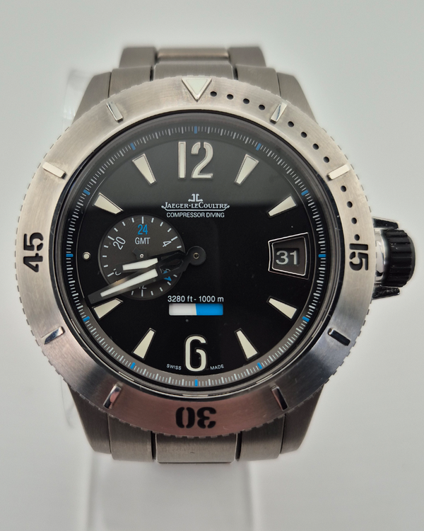 No Reserve - Jaeger-LeCoultre Master Compressor 46.3mm Black Dial Titanium Bracelet (159.T.05)