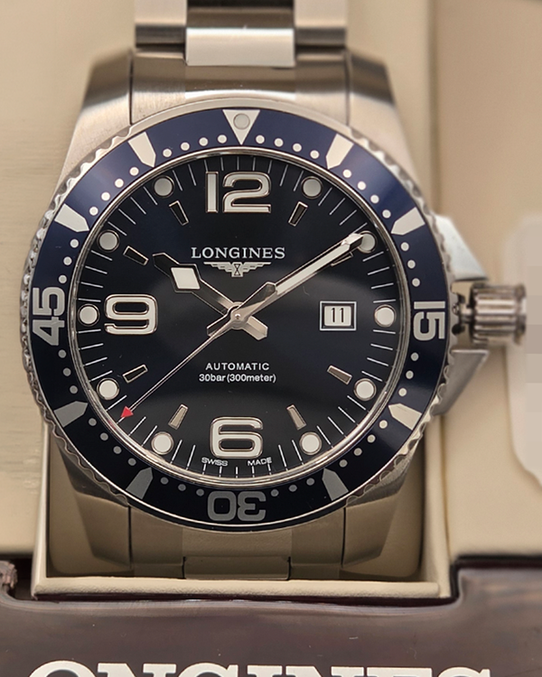 Longines HydroConquest 44MM Blue Dial Steel Bracelet (L3.841.4.96.6)