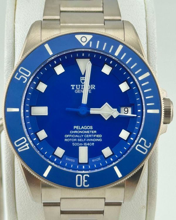 No Reserve - Tudor Pelagos 42MM Blue Dial Titanium Bracelet (25600TB)