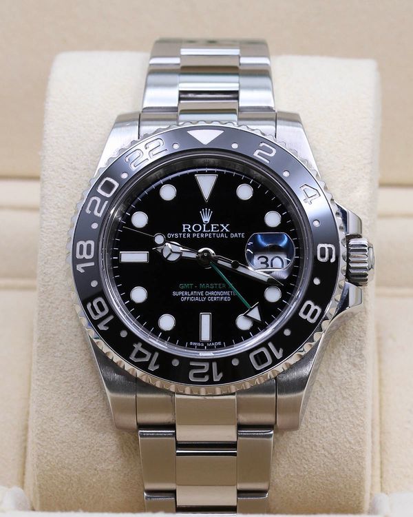 2012 Rolex GMT-Master II 40MM Black Dial Oyster Bracelet (116710)