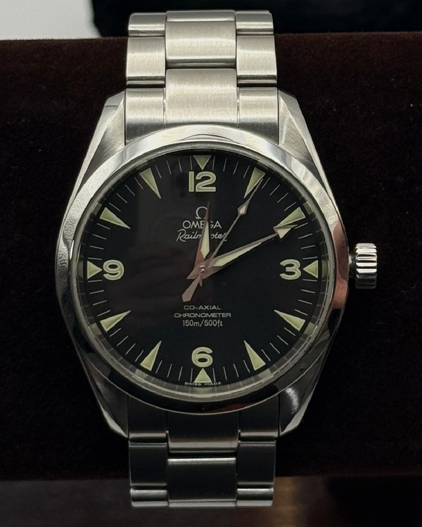 2008 Omega Seamaster Railmaster 39.2MM Black Dial Steel Bracelet (2503.52.00)