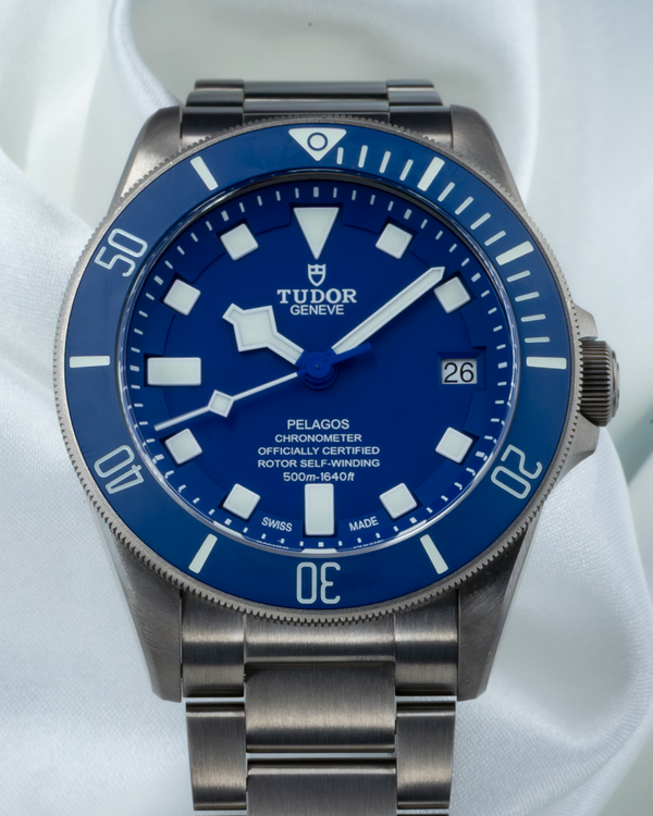 No Reserve - 2020 Tudor Pelagos 42MM Blue Dial Titanium Bracelet (M25600TB-0001)
