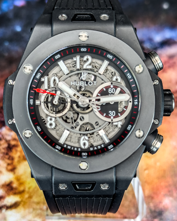 2021 Hublot Big Bang Unico 45MM Skeleton Dial Rubber Strap (411.C1.1170.RX)