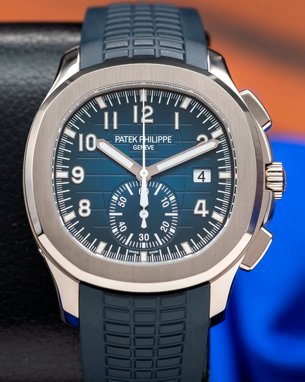 2024 Patek Philippe Aquanaut 42.2MM Blue Dial Rubber Strap (5968G-001)