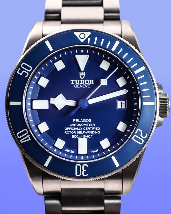 No Reserve - 2020 Tudor Pelagos 42MM Blue Dial Titanium Bracelet (25600TB)