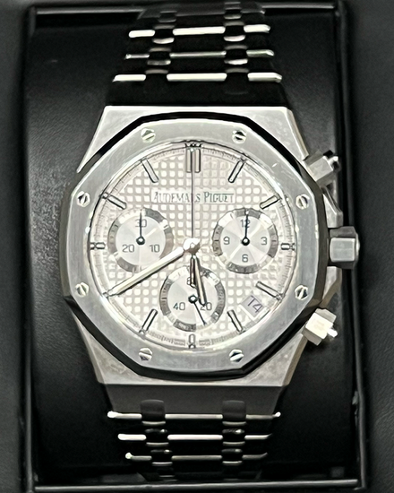 2022 Audemars Piguet Royal Oak Chronograph "50th Anniversary" 41MM Silver Dial Steel Bracelet (26240ST.OO.1320ST.07)