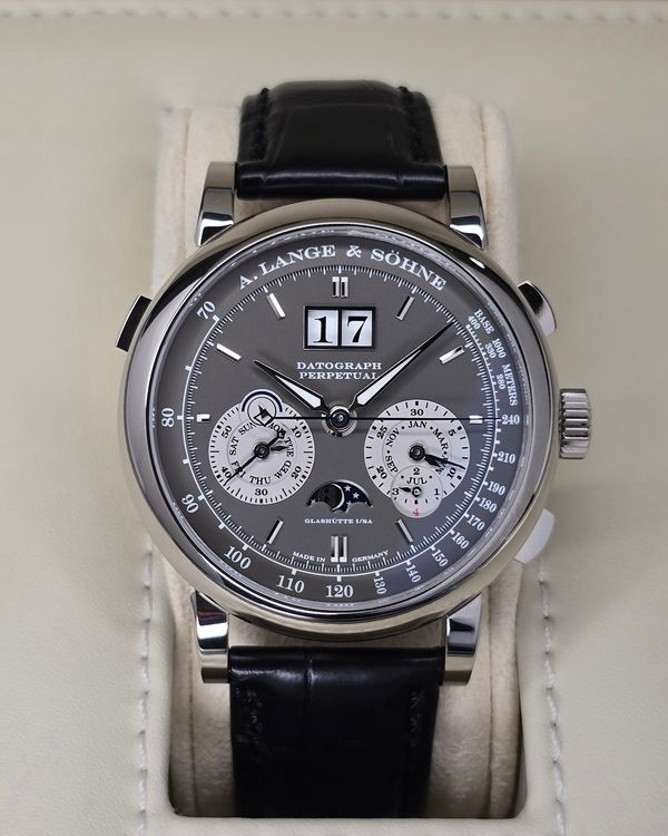 2024 A. Lange & Söhne Datograph 41MM Grey Dial Leather Strap (410.038)