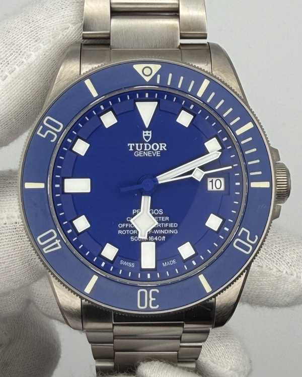 2025 Tudor Pelagos 42mm Blue Dial Titanium Bracelet (25600TB)