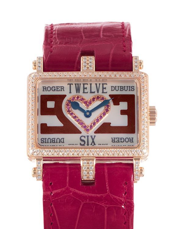 Roger Dubuis Too Much Quartz 30MM Mother of Pearl Dial Leather Strap (T22 86 5-FD N1RLOB/25)