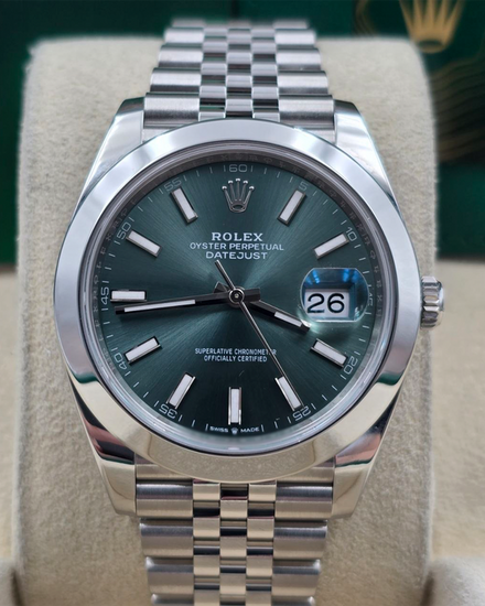 2024 Rolex Datejust 41MM Green Dial Jubilee Bracelet (126300)