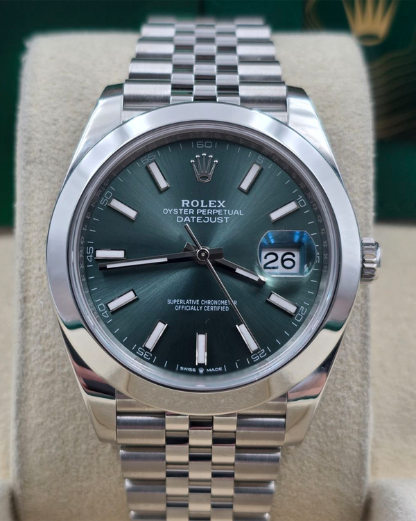 2024 Rolex Datejust 41MM Green Dial Jubilee Bracelet (126300)