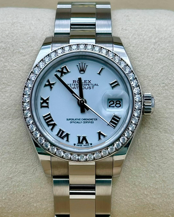 2025 Rolex Lady-Datejust 31MM White Dial Oyster Bracelet (279384RBR)