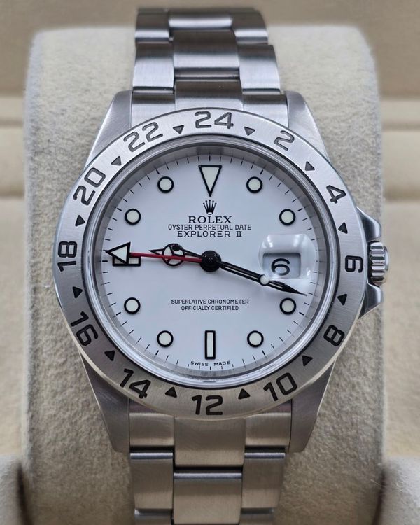 2005 Rolex Explorer II "Polar" 40MM White Dial Oyster Bracelet (16570)