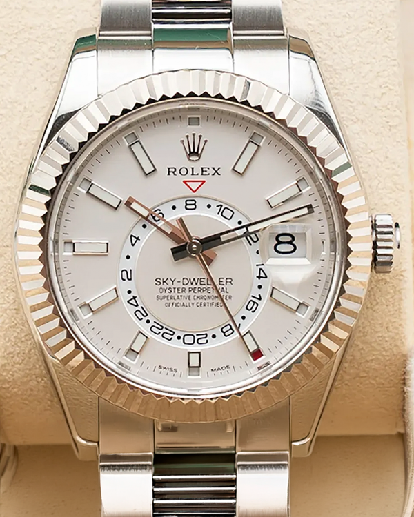 2022 Rolex Sky-Dweller 42MM White Dial Oyster Bracelet (326934)