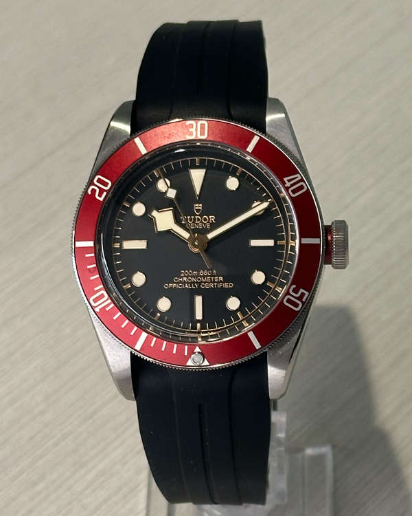 2021 Tudor Black Bay Heritage 41MM Black Dial Aftermarket Rubber Strap(79230R)