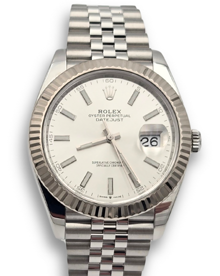 2022 Rolex Datejust 41mm Silver Dial Jubilee Bracelet (126334)
