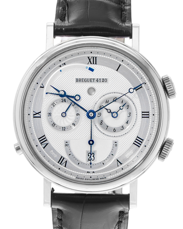 2009 Breguet Classique Reveil Du Tsar 39MM Silver Dial Leather Strap (5707BB/12/9V6)