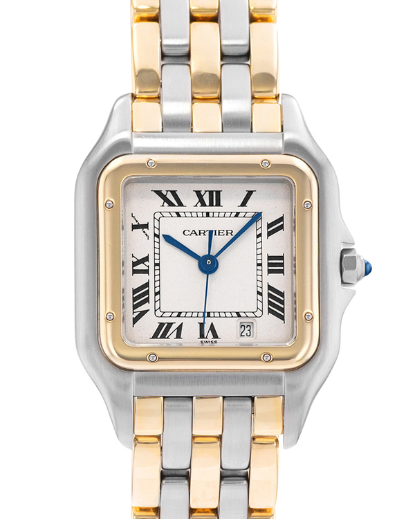 1990 Cartier Panthère De Cartier 27MM Quartz Silver Dial Two-Tone Bracelet (110000R)