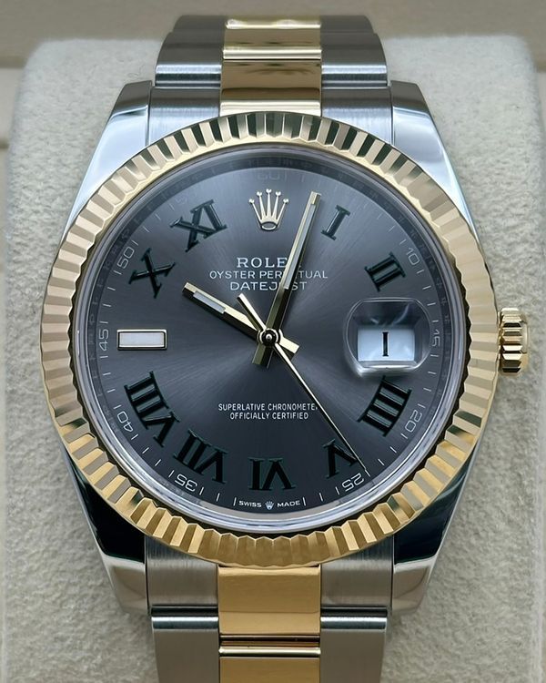 2024 Rolex Datejust "Wimbledon" 41MM Slate Dial Two-Tone Oyster Bracelet (126333)
