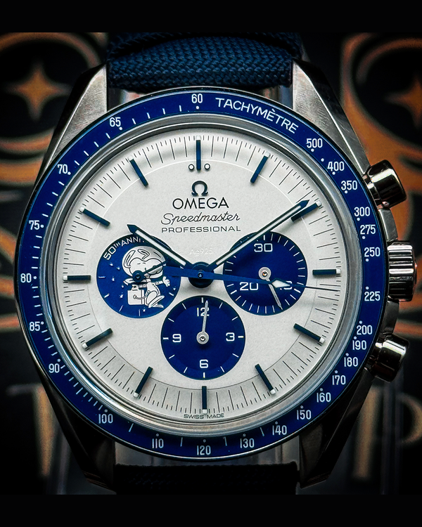 2026 Omega Speedmaster Anniversary Series “Silver Snoopy Award” 42MM Silver Dial Textile Strap (310.32.42.50.02.001)